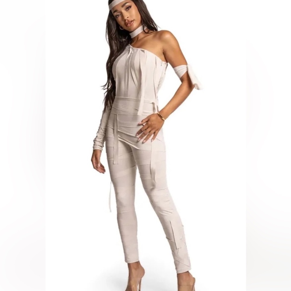 Tipsy Elves Mummy Jumpsuit Costume - size L NEW WITH TAGS